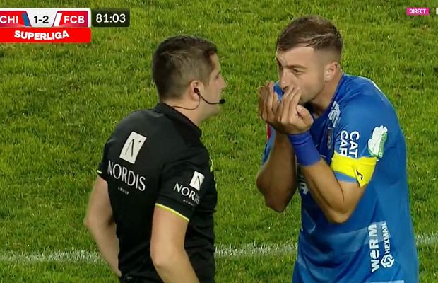 Încă două erori mari în Liga 1! Arbitrul, ironizat în direct » VAR nu a intervenit!