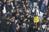 Șocant: bătaie cu scaune, steaguri și jandarm rănit în Petrolul - FCSB!
