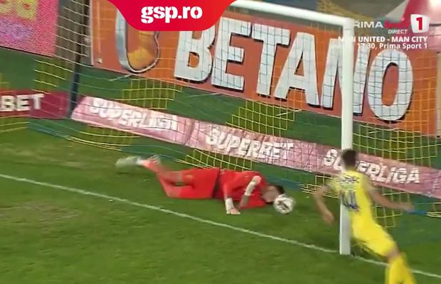 A trecut de linie? Gol controversat marcat de Băluță în Petrolul - FCSB » Ce se vede pe reluări