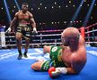 Tyson Fury, pus la pământ în runda a 3-a de Francis Ngannou. Foto: Guliver/GettyImages