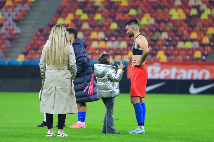 Vali Creţu, la finalul meciului cu Rapid FOTO: Ionuţ Iordache (GSP)