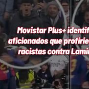 Televiziunea Movistar, care a transmis Real Madrid - Barcelona 0-4 sâmbătă, a suprins momentele în care Lamine Yamal e înjurat de fanii blancos după ce a marcat pe „Santiago Bernabeu” / Foto: Capturi Marca