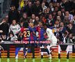 Televiziunea Movistar, care a transmis Real Madrid - Barcelona 0-4 sâmbătă, a suprins momentele în care Lamine Yamal e înjurat de fanii blancos după ce a marcat pe „Santiago Bernabeu” / Foto: Capturi Marca