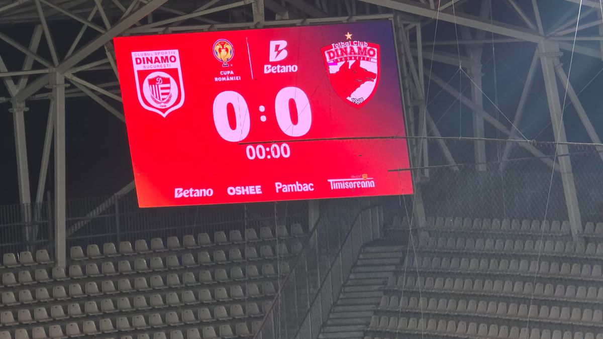 CS Dinamo - Dinamo, imagini înaintea partidei din Cupa României