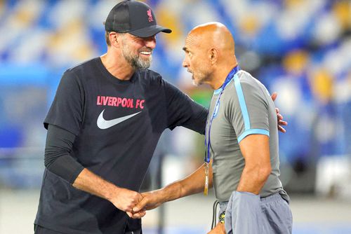 Spalletti, aici alături de Klopp, a scris istorie la Napoli. Foto: Imago Images