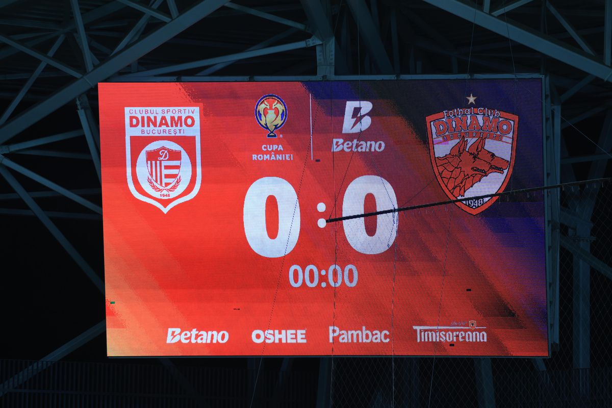 CS Dinamo - Dinamo, imagini înaintea partidei din Cupa României