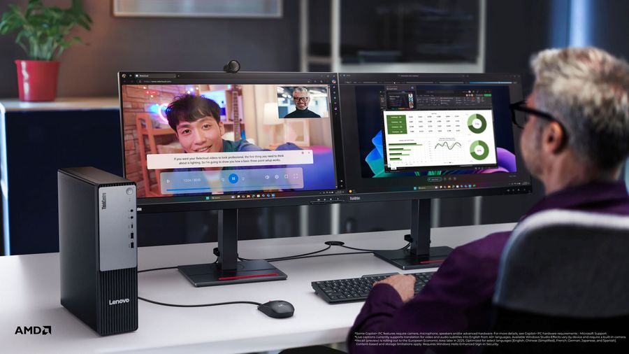 Lenovo redefinește productivitatea și creativitatea cu noua generație de PC-uri Copilot+ ThinkCentre echipate cu procesoare AI AMD Ryzen