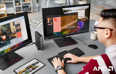 Lenovo redefinește productivitatea și creativitatea cu noua generație de PC-uri Copilot+ ThinkCentre echipate cu procesoare AI AMD Ryzen