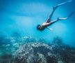 FOTO HOT A „dansat” cu rechinii: fiica unui fost fotbalist se laudă cu înotul periculos