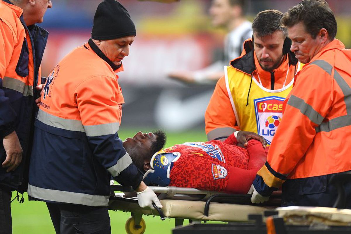 FCSB // Ce se întâmplă cu Harlem Gnohere, după comoția suferită la ultimul meci