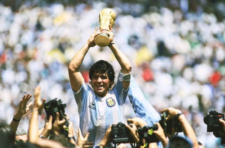 Diego Maradona, la titlul mondial din 1986 Diego Maradona, la titlul mondial din 1986