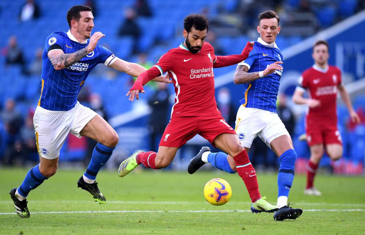 Brighton - Liverpool 1-1 » VAR împotriva „cormoranilor”: 3 decizii l-au scos din minți pe Klopp + Salah, nervos la schimbare