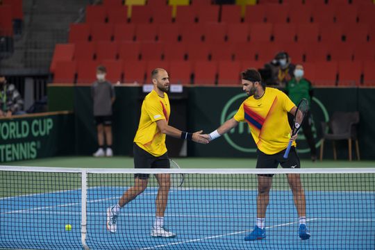 Tecău și Copil au adus punctul decisiv în duelul cu Peru / FOTO: Raed Krishan