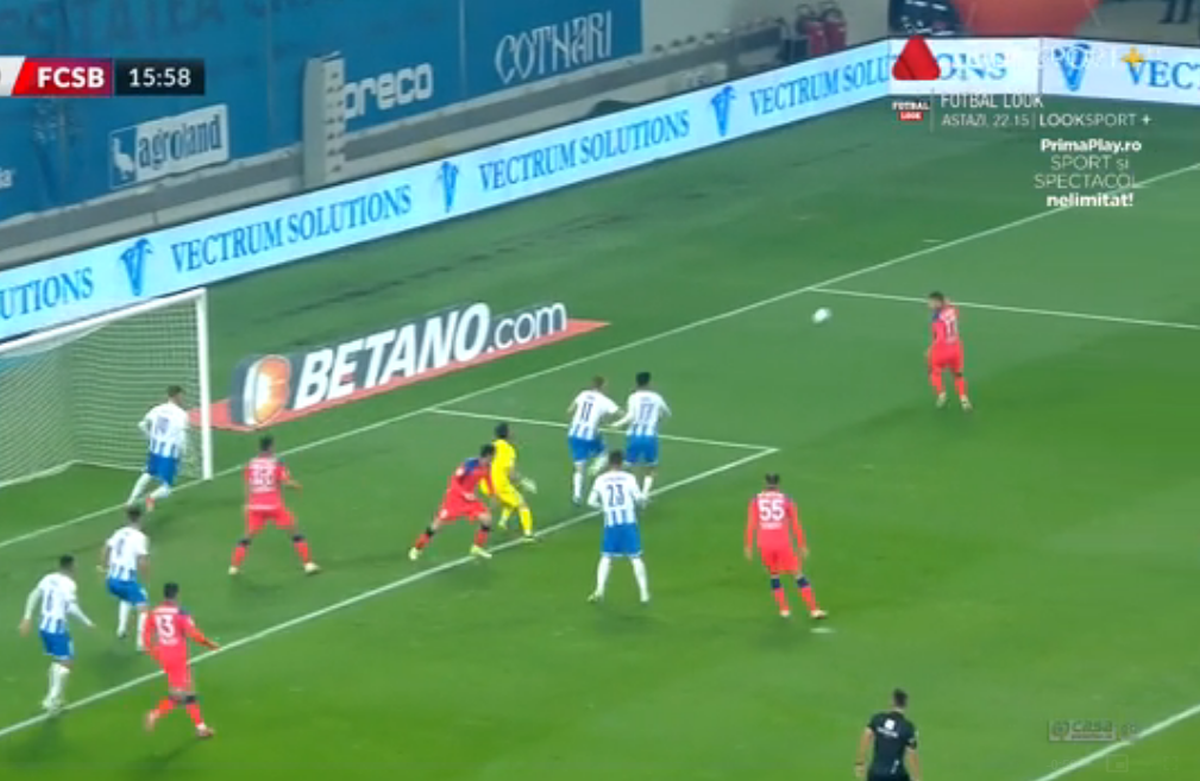 FOTO. Golul lui Dumiter în CSU Craiova - FCSB