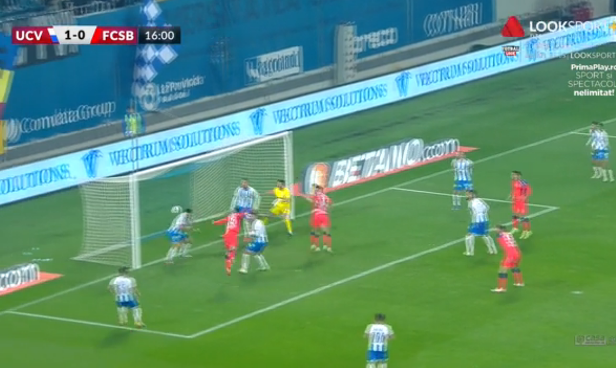 FOTO. Golul lui Dumiter în CSU Craiova - FCSB