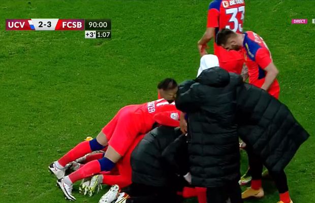 Dramatic! FCSB câștigă în prelungiri derby-ul cu CSU Craiova » Reghe, bătut de învăţăcel