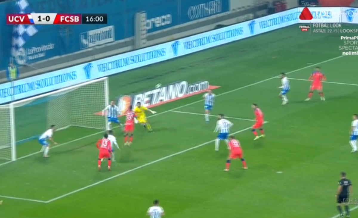 FOTO. Golul lui Dumiter în CSU Craiova - FCSB