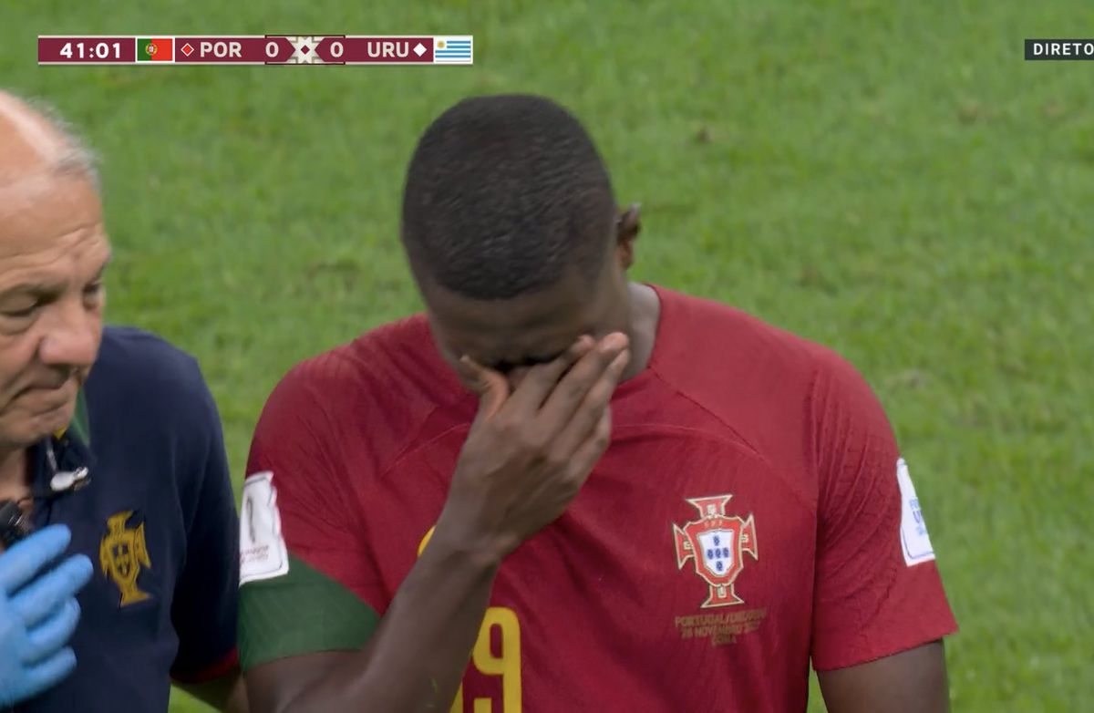 Nuno Mendes s-a accidentat în Portugalia - Uruguay și a început să plângă