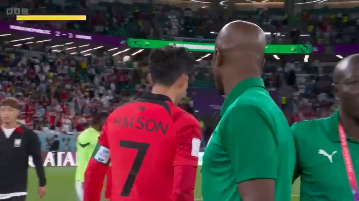 Antrenor secund Ghana, poză cu Son