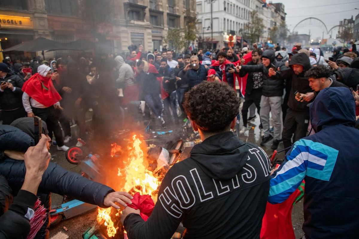 Bruxelles - revolte Maroc