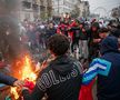 Haos la Bruxelles » De bucurie că au bătut Belgia, marocanii camuflați și agresivi au devastat centrul orașului! Video înfricoșător