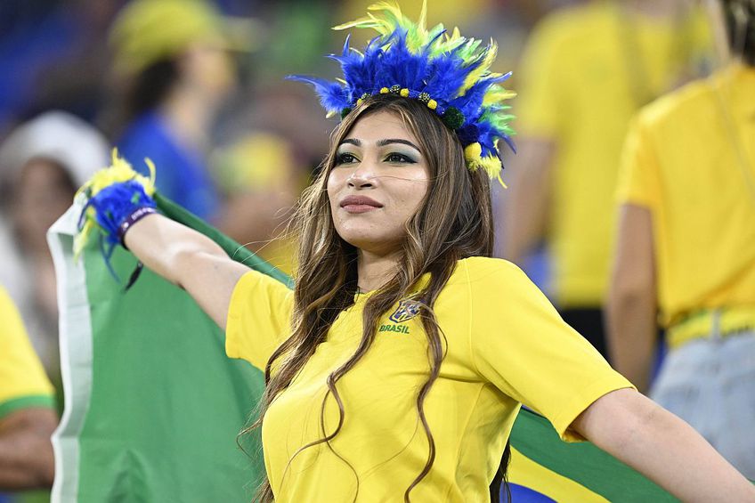 Fanele Braziliei s-au remarcat în tribunele stadionului „974”, care a găzduit confruntarea dintre naționala Selecao și Elveția.