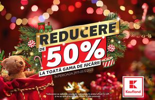 Oferta Kaufland de Moș Nicolae: 50% reducere la toată gama de jucării