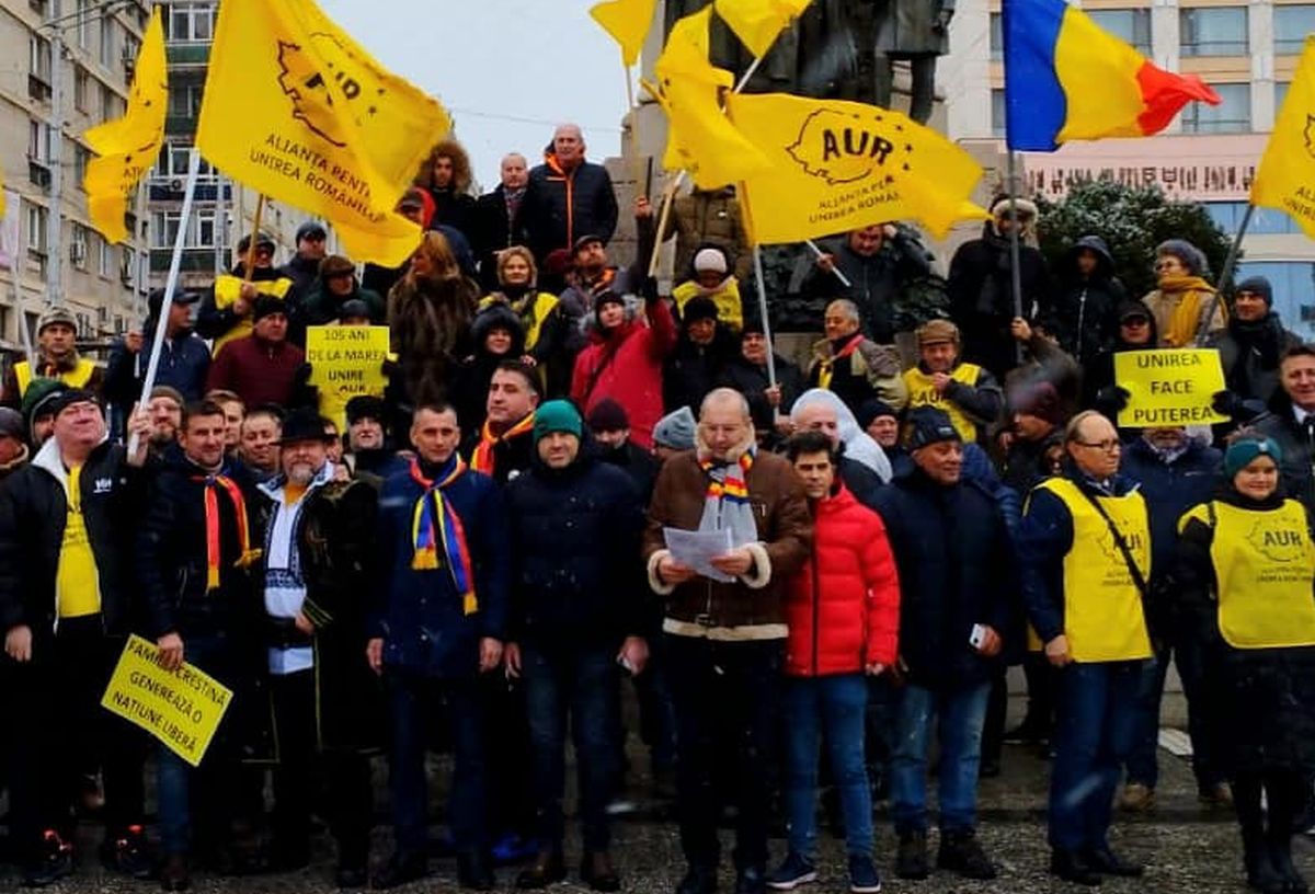 Fostul președinte din Superligă, ajuns deputat, a dat tonul la mitingul AUR: „Ne luăm țara înapoi!”
