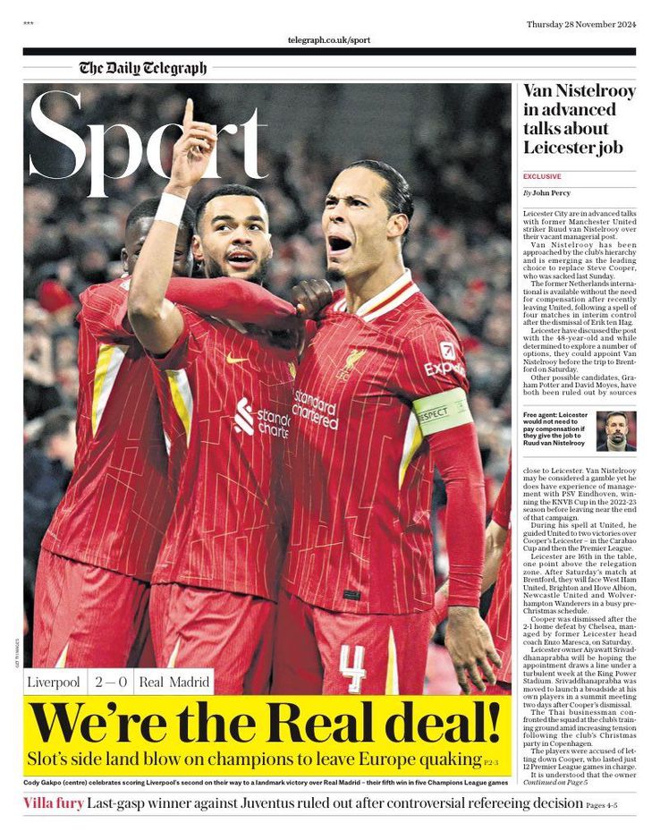 The Daily Telegraph: „Suntem the Real deal!”