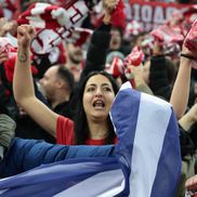 Fanii lui Olympiakos la meciul cu FCSB / Foto: Ionuț Iordache GSP