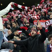 Fanii lui Olympiakos la meciul cu FCSB / Foto: Ionuț Iordache GSP