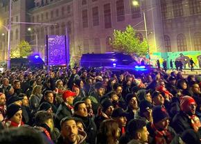 FCSB - Olympiakos, etapa #5 de Europa League » Miile de fani greci, filmați la Universitate, în drum spre Arena Națională