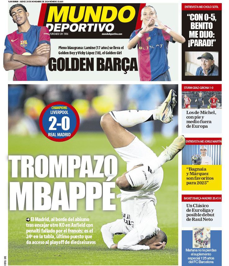 Mundo Deportivo: „Prăbușirea lui Mbappe”