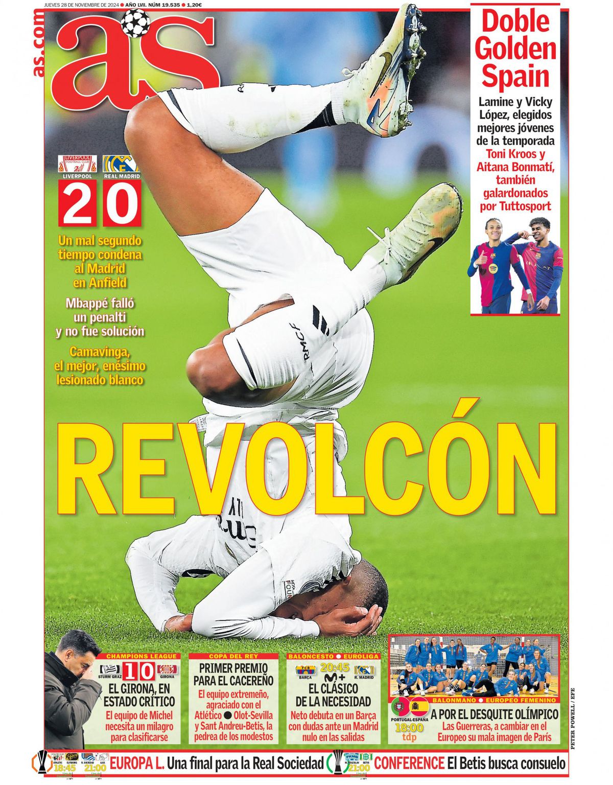 L-au pus în cap pe Mbappe! Cum arată copertele ziarelor spaniole și engleze, după Liverpool - Real: „Scufundați! Încă o prestație ridicolă”