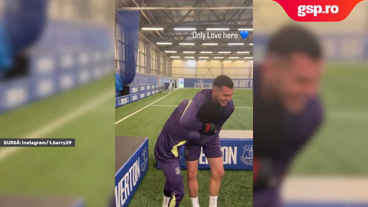 Idrissa Gueye și Michael Keane au intrat în ring