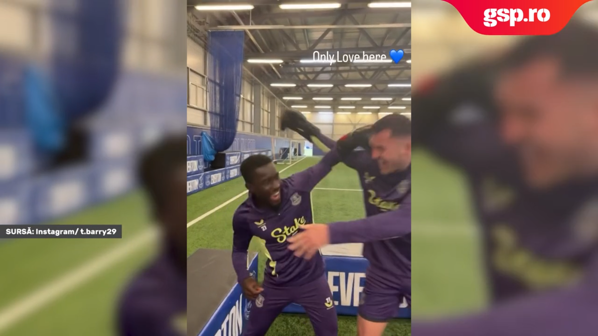 La câteva zile după ce au fost aproape de a se lua la bătaie pe teren, jucătorii lui Everton au intrat „în ring”