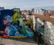 Mural David Popovici în Timișoara / foto: asociatia-edit.ro