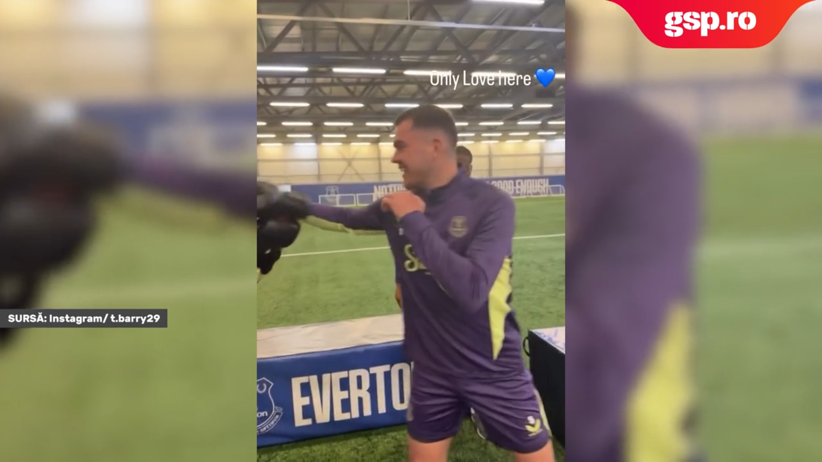 La câteva zile după ce au fost aproape de a se lua la bătaie pe teren, jucătorii lui Everton au intrat „în ring”