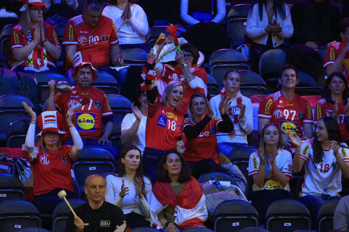 Imagini de la meciul Austria - Egipt 29-20