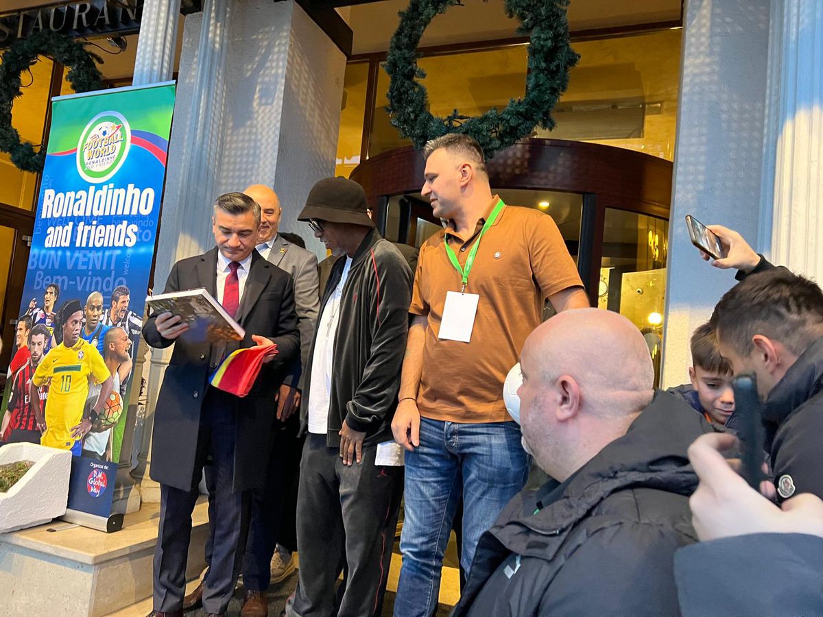 Ronaldinho a ajuns la Iași pentru meciul demonstrativ