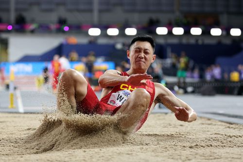 Wang Jianan (China), campion mondial la săritura în lungime în 2022  / Foto: Guliver / Getty Images
