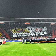 Scenografia sârbilor la Steaua Roșie - FCSB / FOTO: Cristi Preda (GSP)