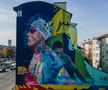 Mural David Popovici în Timișoara / foto: asociatia-edit.ro