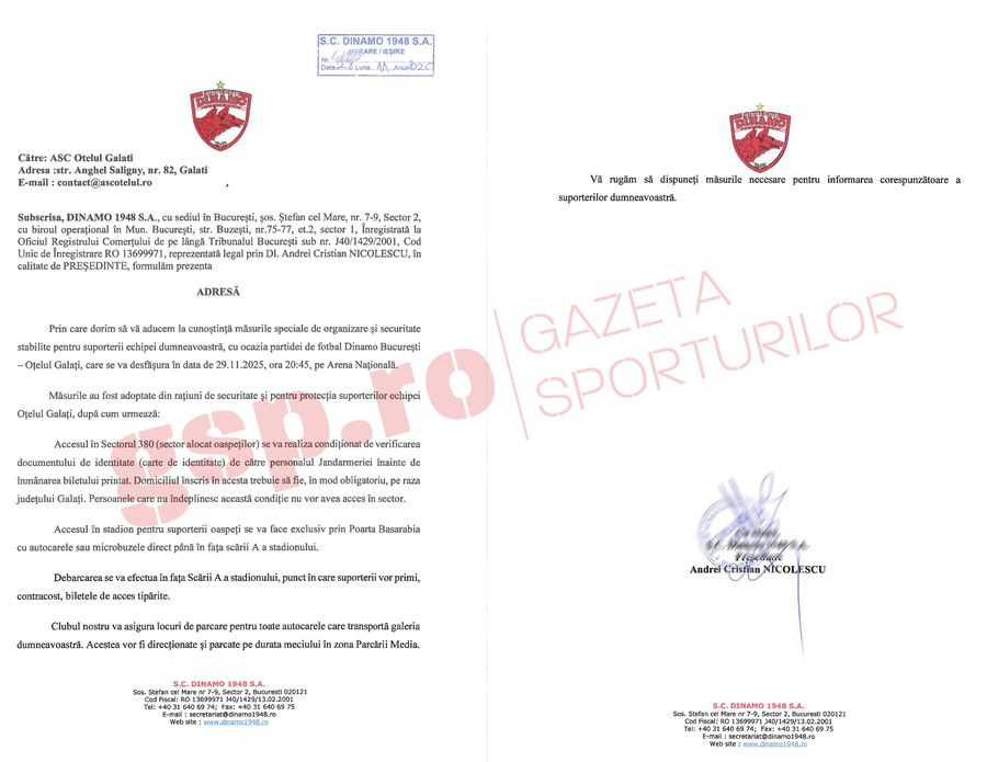 Război! Oțelul o acuză pe Dinamo: „Metode securiste!” / „Nu se poate desprinde de propriul trecut obscur”