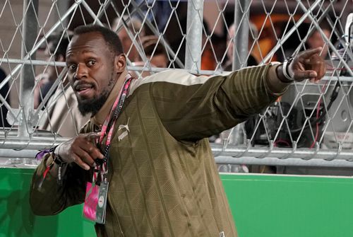 Usain Bolt în 2023 pozând cum o făcea pe vremuri FOTO Imago Images