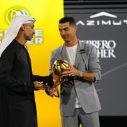 Cristiano Ronaldo a primit două trofee la gala Globe Soccer Awards de la Dubai / Foto: X