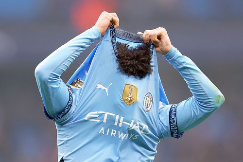 Rico Lewis, exasperat în Manchester City - Everton // foto: Guliver/gettyimages