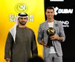 Cristiano Ronaldo a primit două trofee la gala Globe Soccer Awards de la Dubai / Foto: X