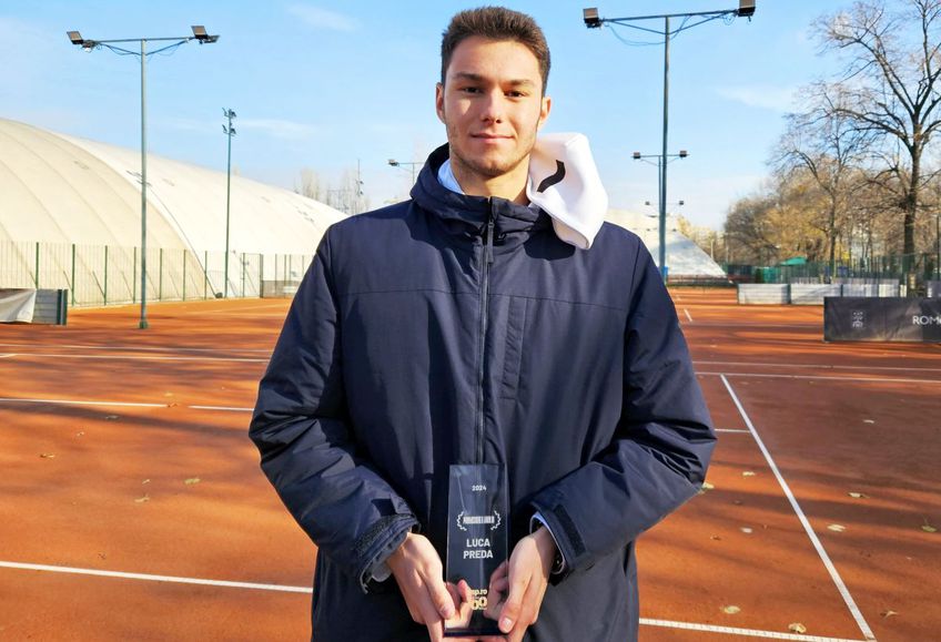 Luca Preda, pe terenurile de la Centrul Național de Tenis / FOTO: Răzvan Petrescu (GSP)