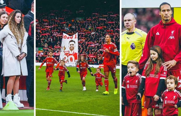 Văduva lui Diogo Jota, revenire emoționantă pe Anfield » Imaginile fac înconjurul internetului
